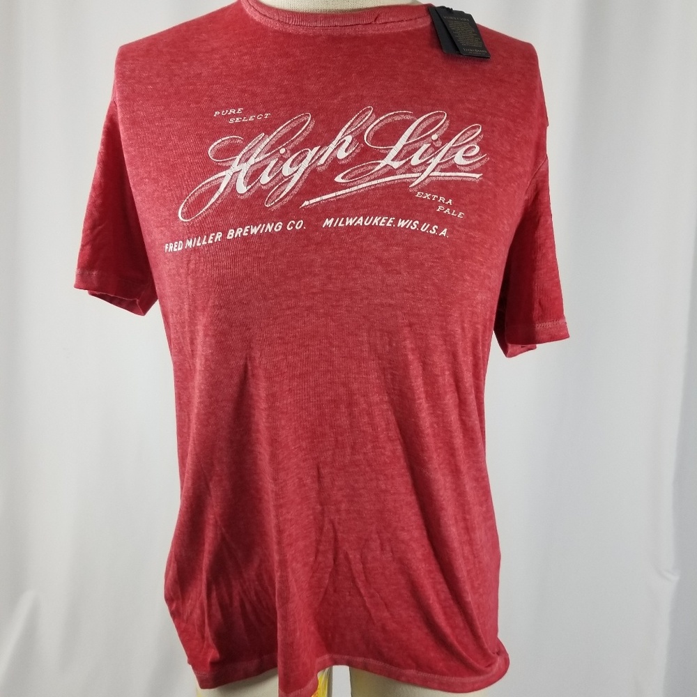 Lucky Brand Miller High Life Heathered Shirt Sz M